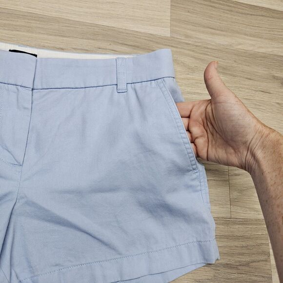 J. Crew Womens Blue Chino Shorts Size 6 Classic Preppy - Picture 3 of 9